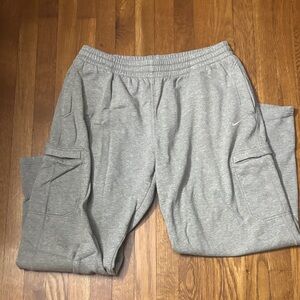 Nike Light Heather Gray Cargo Sweatpants